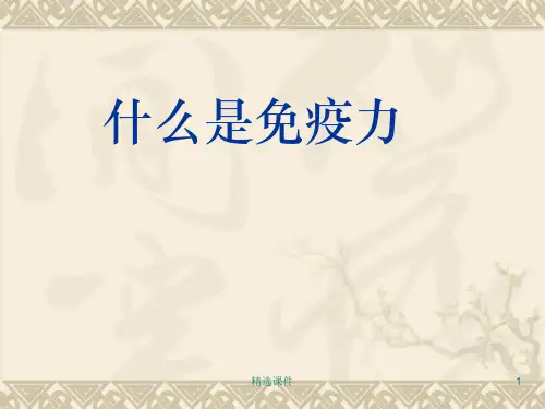 免疫力ppt课件