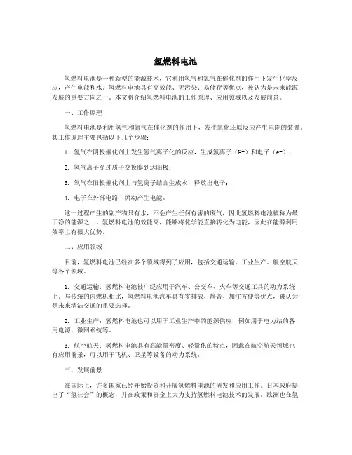 氢燃料电池