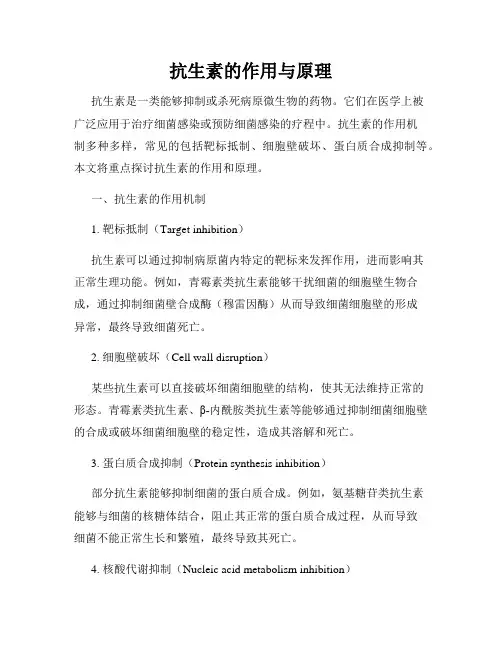 抗生素的作用与原理