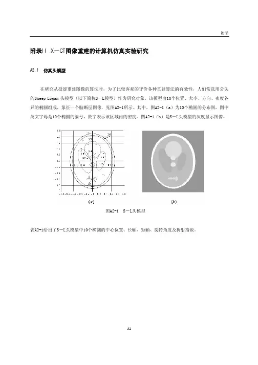 附录iix－ct图像重建的计算机仿真实验研究