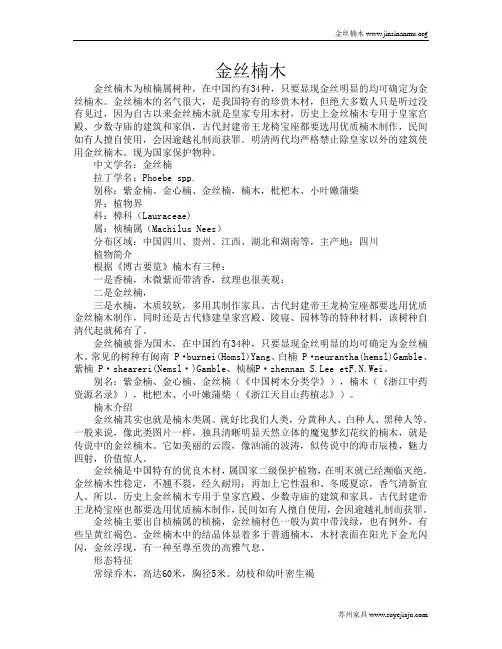金丝楠木