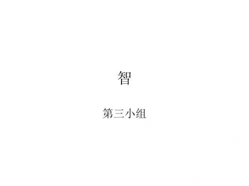 智