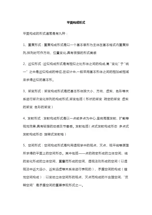 平面构成形式