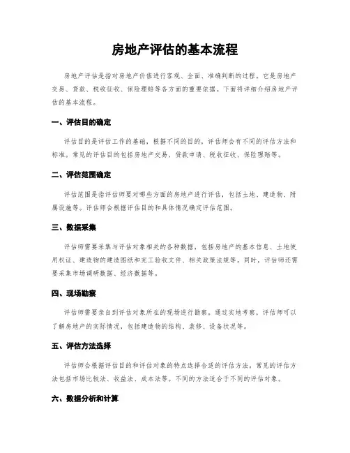 房地产评估的基本流程