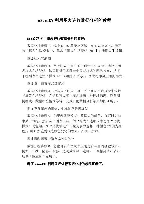 excel07利用图表进行数据分析的教程