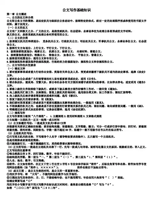 公文写作基础知识64377