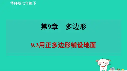 2024春七下第九章多边形9-3用正多边形铺设地面作业新版华东师大版