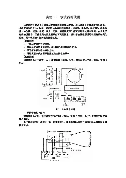 实验 13 示波器的使用.