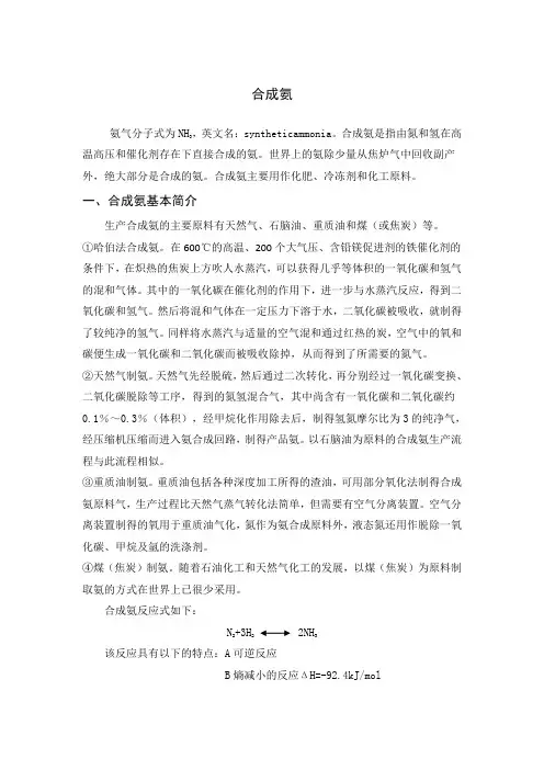 合成氨