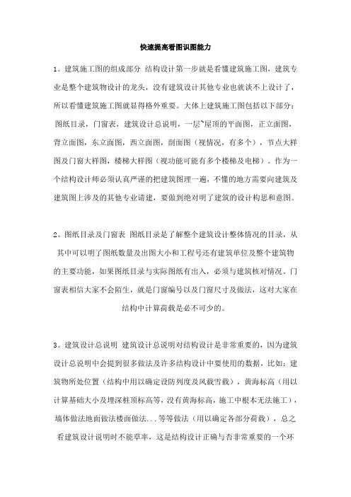 施工员快速提高看图识图能力