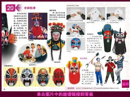 人美版(北京)美术五年级上册20京剧脸谱(共16张PPT)