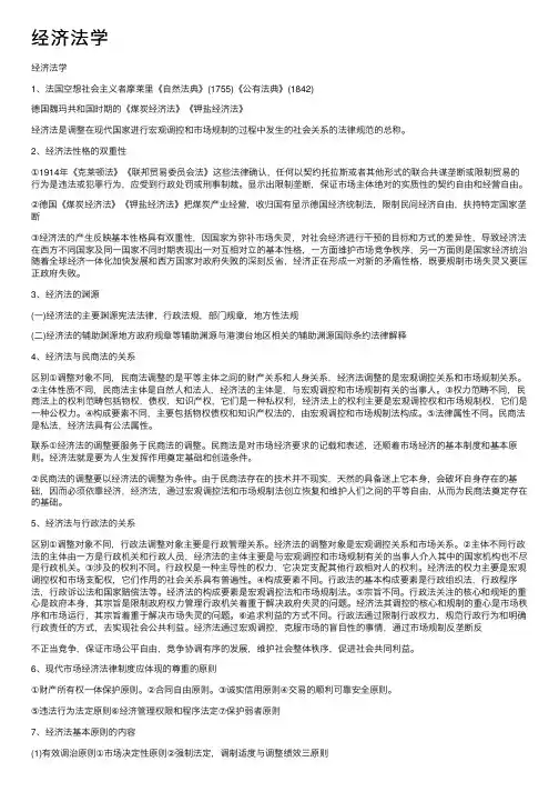 经济法学——精选推荐