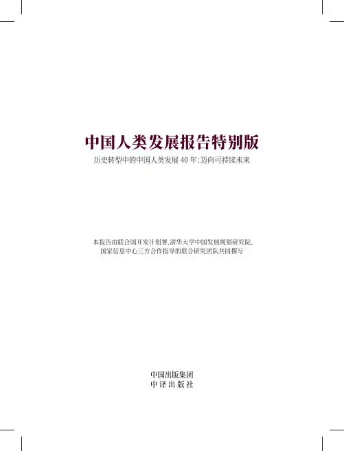 中国人类发展报告特别版-2019.12-247页