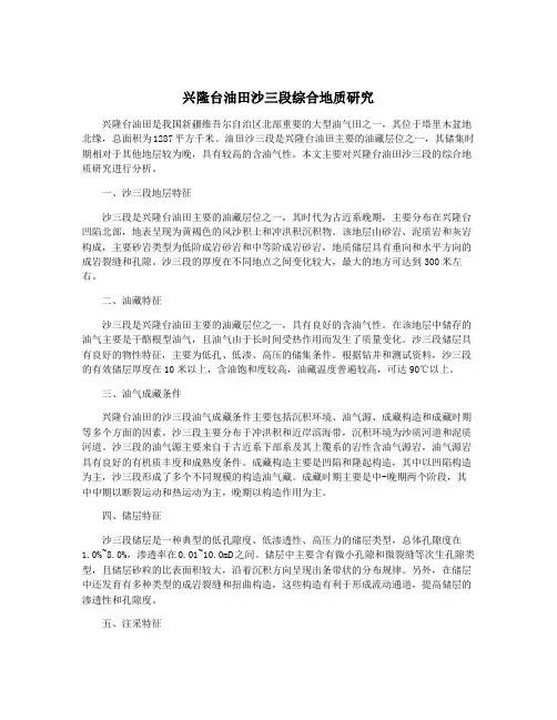 兴隆台油田沙三段综合地质研究