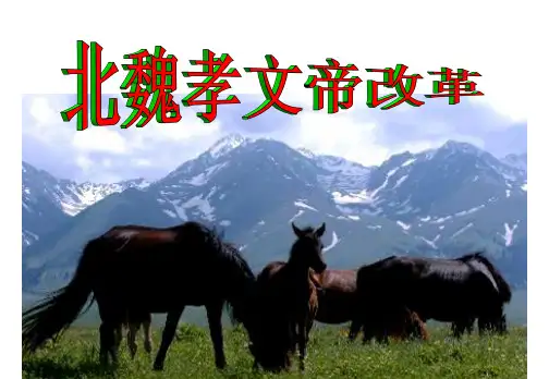 人教版选修一第三单元北魏孝文帝改革(共33张PPT)