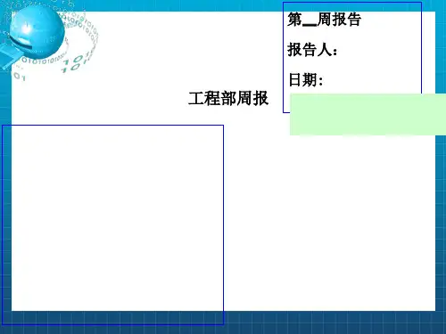 《项目周报模板》PPT课件