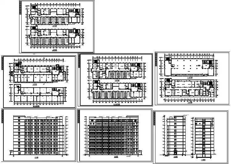 医院外科病房楼设计建筑施工图