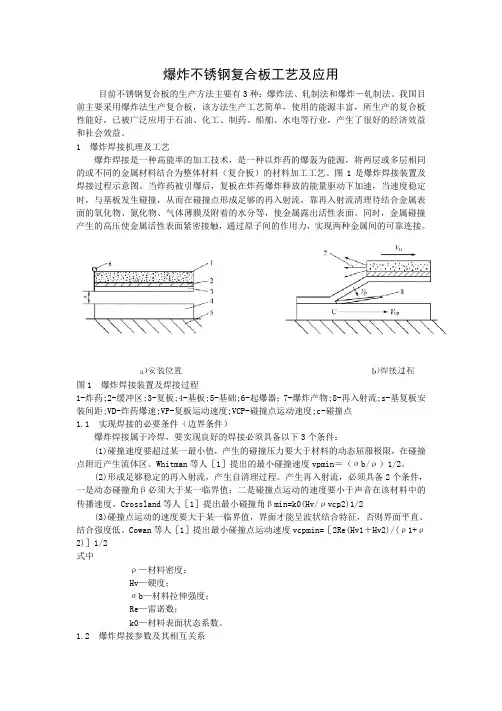 爆炸不锈钢复合板及其在石化设备上的应用