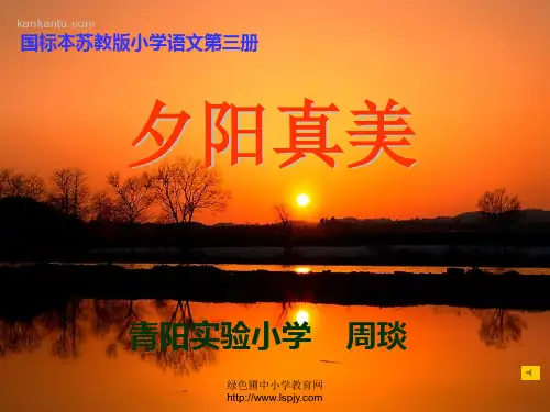 小学二年级上学期语文《夕阳真美》优质课PPT课件 公开课获奖课件