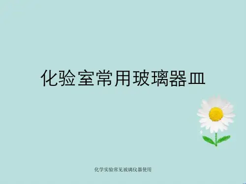 化学实验常见玻璃仪器使用