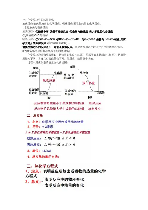 化学反应中的热量变化