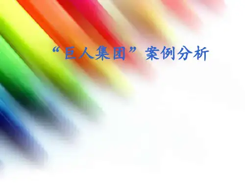 巨人集团案例分析分析