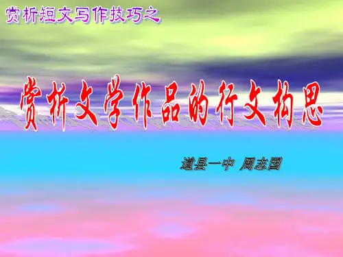 赏析短文写作技巧之行文构思