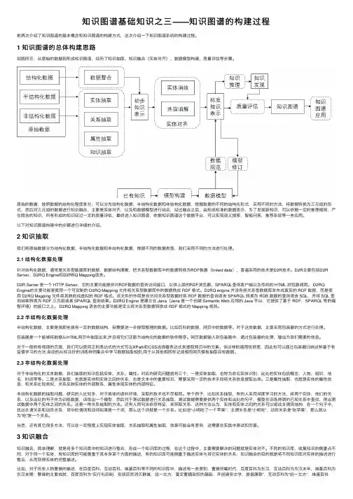 知识图谱基础知识之三——知识图谱的构建过程