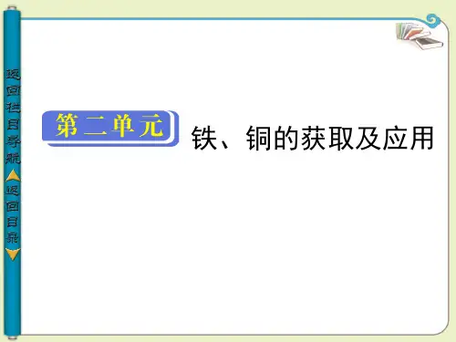 高一化学：铁铜