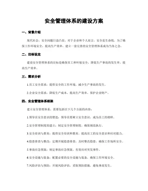 安全管理体系的建设方案