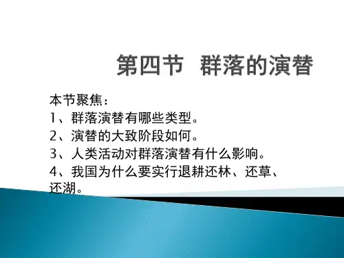 群落的演替详解