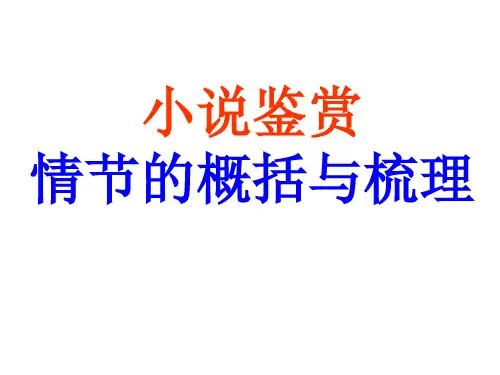 情节的概括与分析