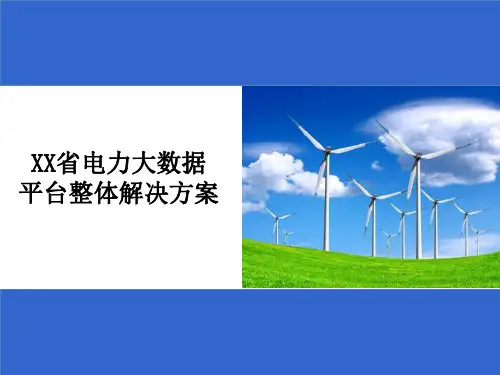 XX省电力公司电力大数据整体解决方案