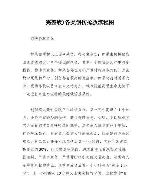 完整版)各类创伤抢救流程图