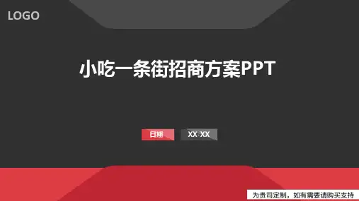 小吃一条街招商方案PPT