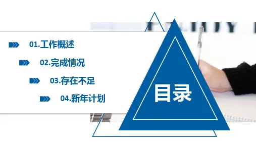 蓝色简约风年终述职报告PPT模板课件.pptx