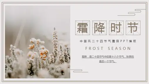 中国风二十四节气通用PPT模板