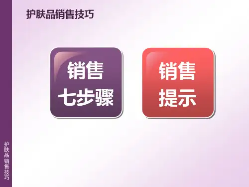 护肤品销售技巧(1)