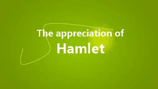 哈姆雷特(hamlet)英文ppt