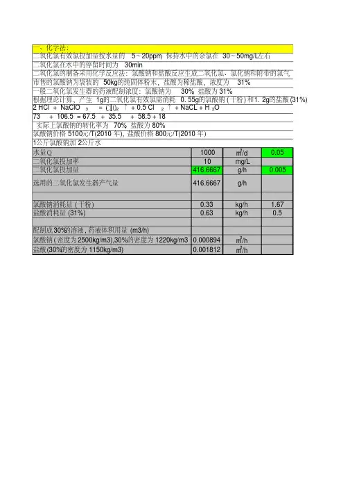 二氧化氯计算 (2)