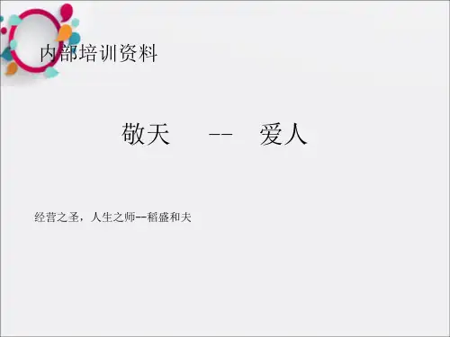 稻盛和夫-敬天爱人精品
