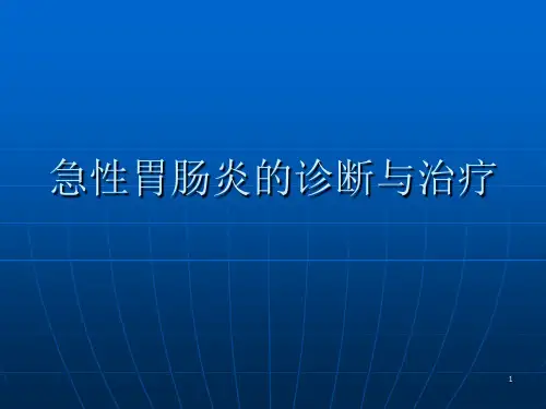 急性胃肠炎的诊断ppt课件