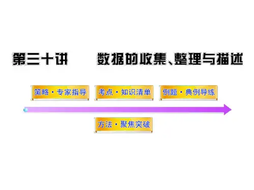 中考数学第三十讲数据的收集、整理与描述PPT课件