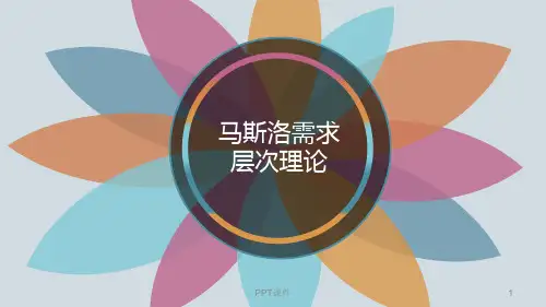 马斯洛需求层次理论  ppt课件