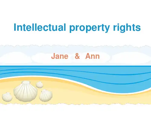 Intellectual property rights 知识产权英文版