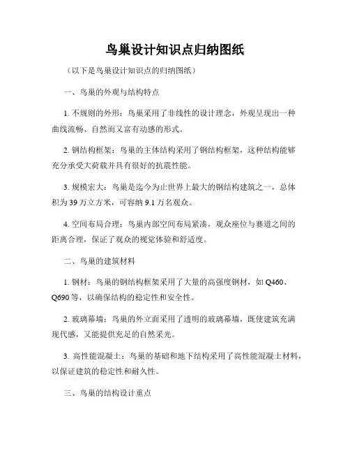 鸟巢设计知识点归纳图纸