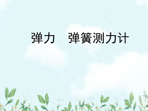 沪科版物理八年级弹力和弹簧测力计