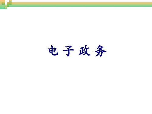 第01章电子政务概述素材