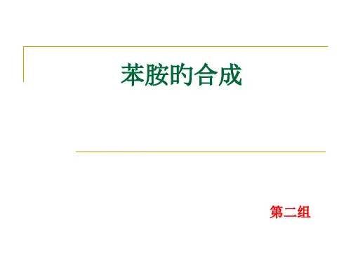 苯胺的合成获奖课件