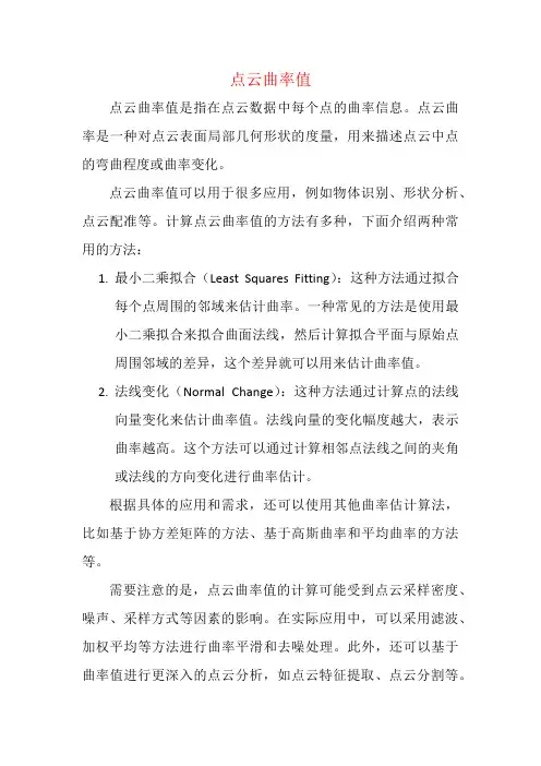 点云曲率值